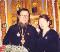 Татьяна Ивановна Реморова с братом протоиереем Александром Пивоваровым