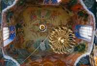 Роспись купола в верхнем храме Спасо-Преображенского собора г. Новокузнецка. 2005 год