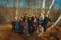 Поездка хора в Таштагол на богослужение, октябрь 1994 года