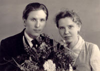 Александр Иванович и Нина Ивановна в день регистрации брака. Новосибирск. Июнь, 1960 год