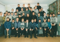 Студенты НПДУ на встрече с диаконом Андреем Кураевым, 1996 год